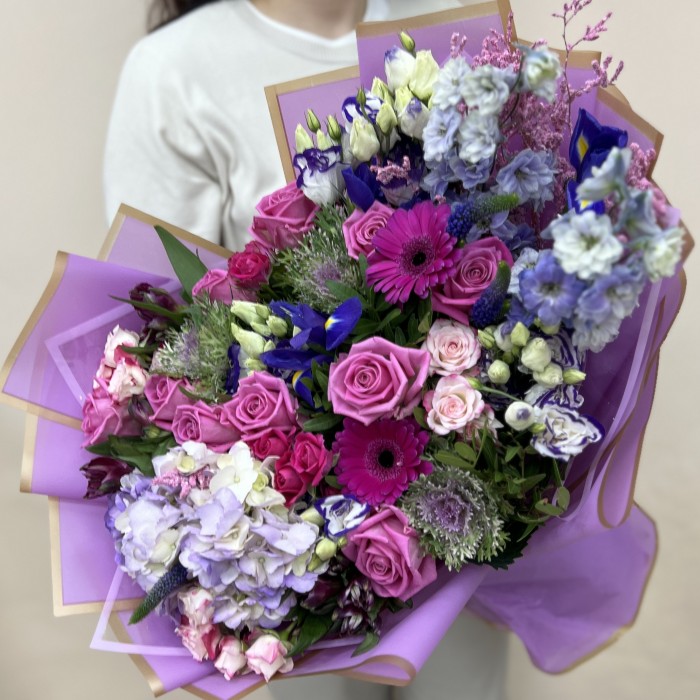 Букет дня с розами Романтический вечер