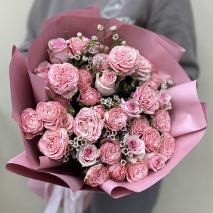 Букет дня розовых роз