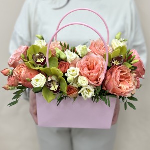 Букет дня в коробке летняя фантазия