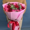 Букет с красными розами и Мисти Баблс