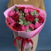 Букет с красными розами и Мисти Баблс