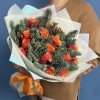 Новогодний букет с розами Испания