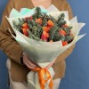 Новогодний букет с розами Испания