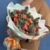 Новогодний букет с розами Испания