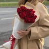 11 красных роз Эвер Ред 60 см