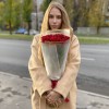 11 красных роз Эвер Ред 60 см
