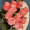 11 розовых роз Би Свит 80 см