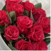 11 малиновых роз Такаци 50 см
