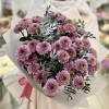 11 розовых кустовых хризантем Романс