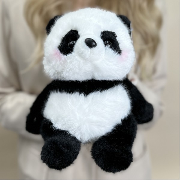Игрушка мягкая Панда розовые щечки