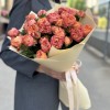 11 кустовых пионовидных оранжевых роз Ля Мандарин