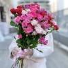 11 высоких кустовых роз 70 см