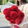 11 оранжевых георгин Помпон