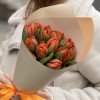 11 оранжевых пионовидных тюльпанов Эрмитаж Даб