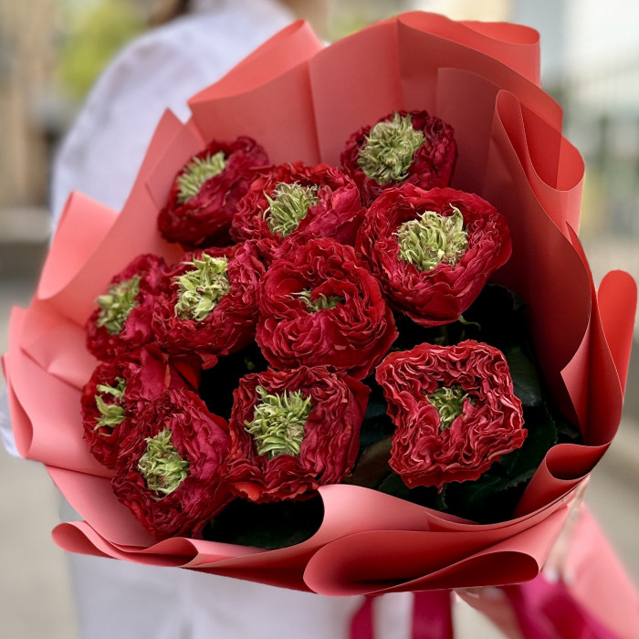 11 роз Ред Монстер 50 см