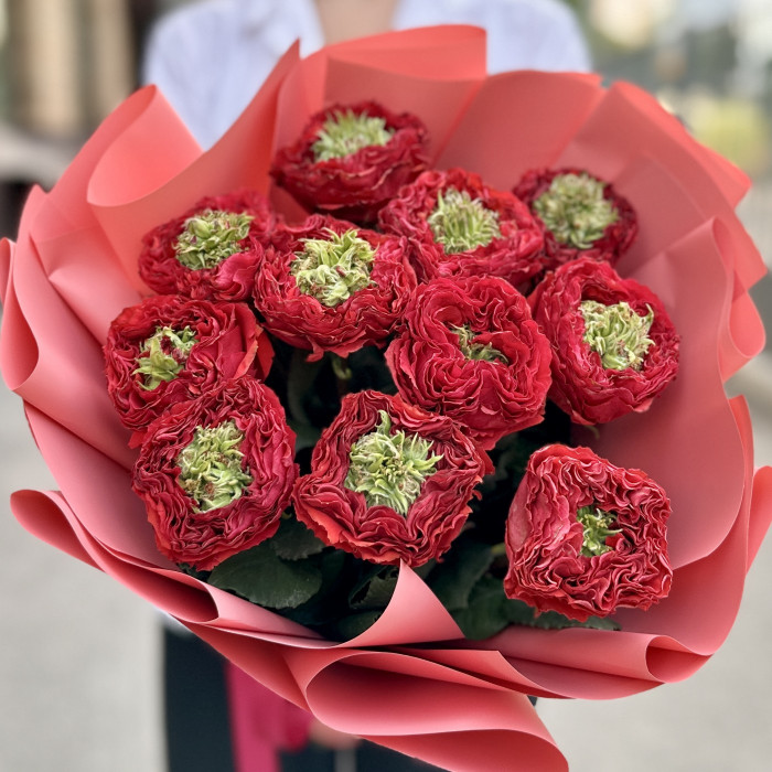 11 роз Ред Монстер 50 см