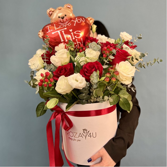 Композиция в коробке Розы Для Тебя