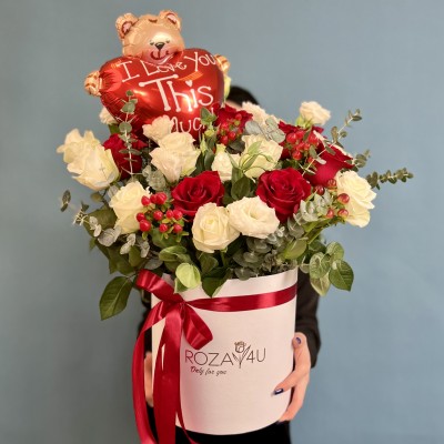 Композиция в коробке Розы Для Тебя