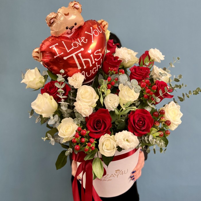 Композиция в коробке Розы Для Тебя