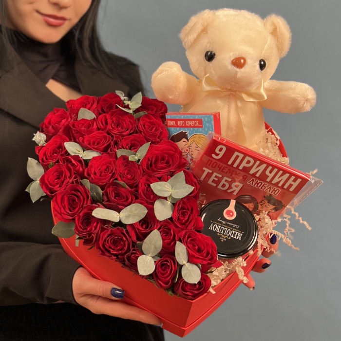 Коробка Сердце - Нежные Объятия