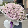 101 сиреневая роза 40 см