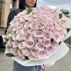 101 сиреневая роза 40 см