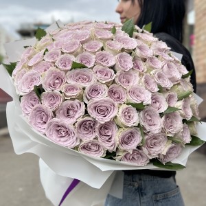 101 сиреневая роза 40 см 101 сиреневая роза 40 см