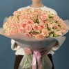 101 кустовая персиковая роза Свит Сара 40 см