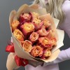 15 красно-оранжевых роз 3Д