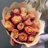 15 красно-оранжевых роз 3Д