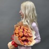 25 красно-оранжевых роз 3Д