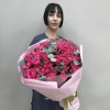 15 пионовидных кустовых роз Пинк Деменшен