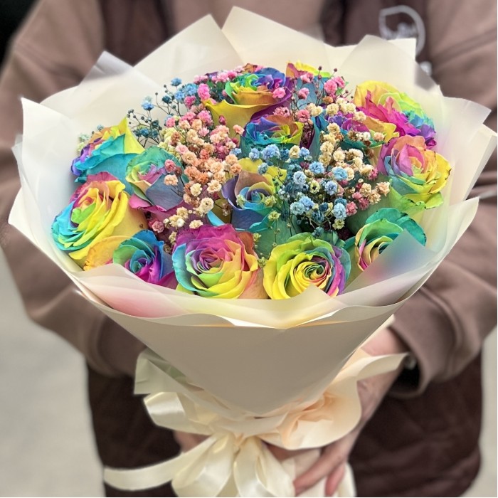 Радужный букет на день рождения дочке