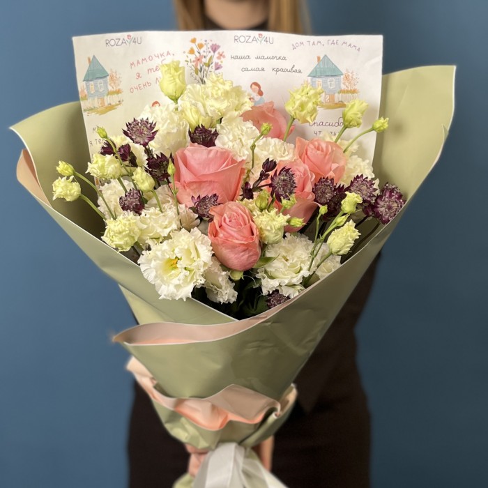 Букет Для мамы с розами Нежность