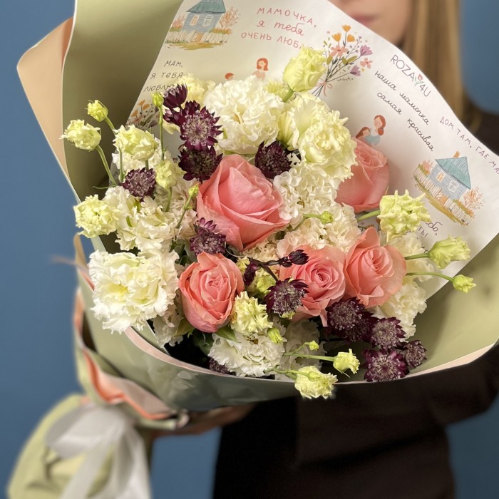 Букет Для мамы с розами Нежность