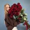 31 длинная красная роза 130 см