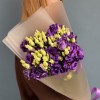 Букет из 5 махровых фиолетовых эустом