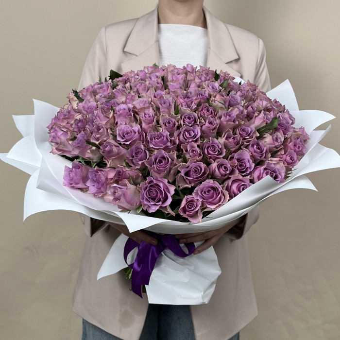 151 сиреневая роза Найтингейл 40 см