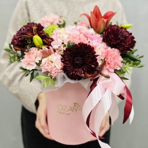 Букет дня в коробке мелодия любви