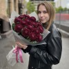 15 бордово-фиолетовых хризантем Покер