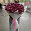 25 бордово-фиолетовых хризантем Покер
