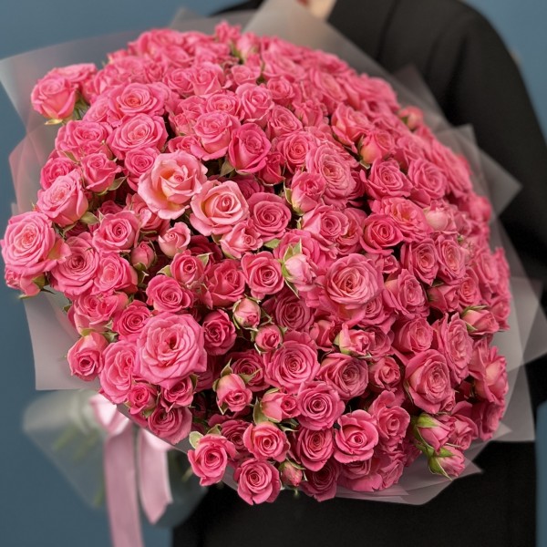 51 нежная кустовая роза Натали 40 см