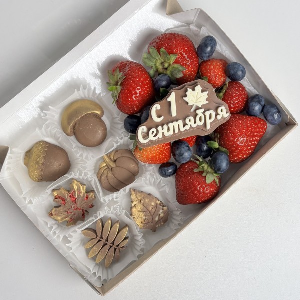 Набор шоколада и ягод осень на 1 сентября