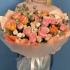 Яркий букет с розами Оранжевая симфония