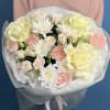 Букет для мамы с белой французской розой