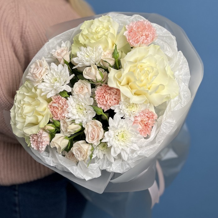 Букет для мамы с французской розой