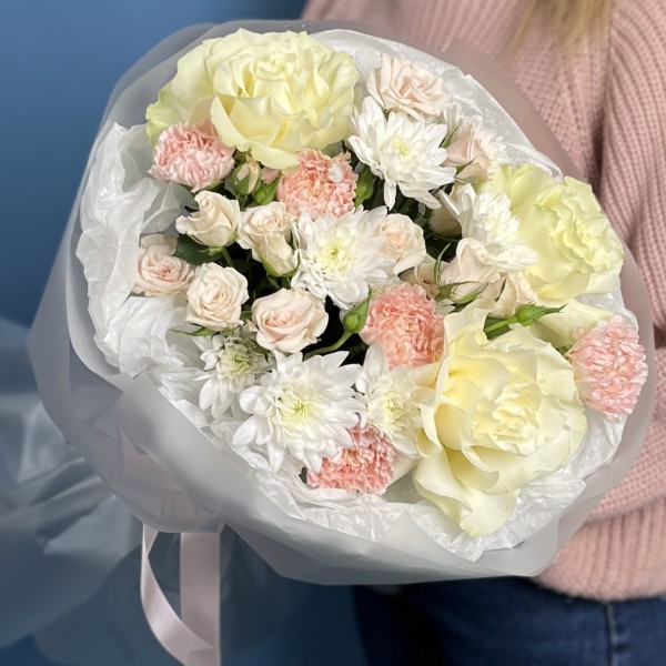 Букет для мамы с французской розой