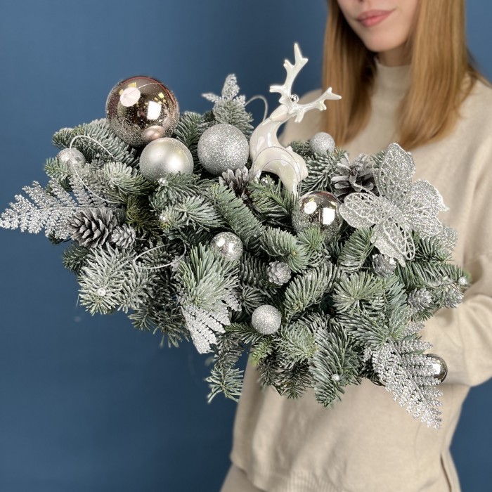 Настольная новогодняя композиция Сияние праздника