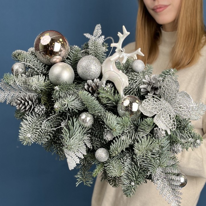 Настольная новогодняя композиция Сияние праздника