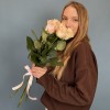 5 роз Пинк Мондиаль 60 см